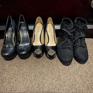 Three Black Heels Bundle